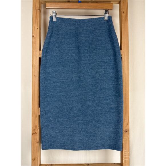 Inoah Dresses & Skirts - NWT Inoah Blue Knee Length Pull On Pencil Skirt #0860 Size SMALL USA